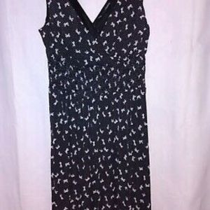 Maurices dress size xxl black with bow print